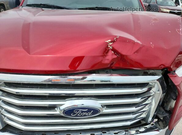 1FTEW1C88GFB81464 2016 FORD F150 Red Vista interior trasera