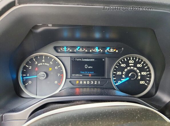 1FTEW1C89GFB62048 2016 FORD F150 Серебряный Вид щитка приборов