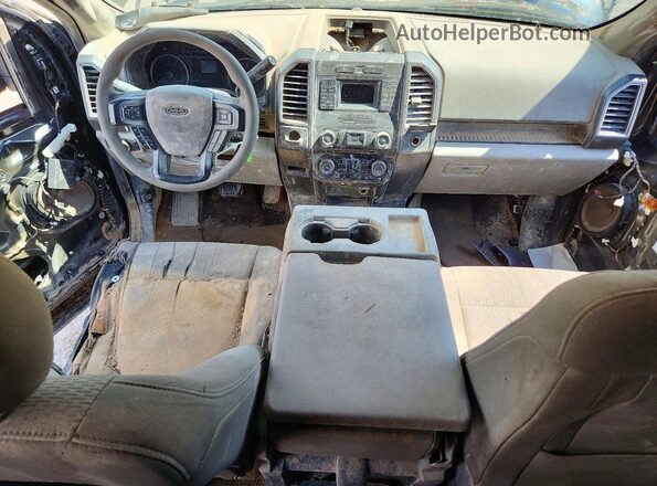1FTEW1C89HKC75782 2017 FORD F150 Black Առջևի վահանակի տեսք