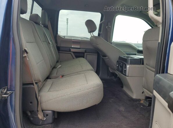1FTEW1C8XGFA24115 2016 FORD F150 Blue Rear seats view