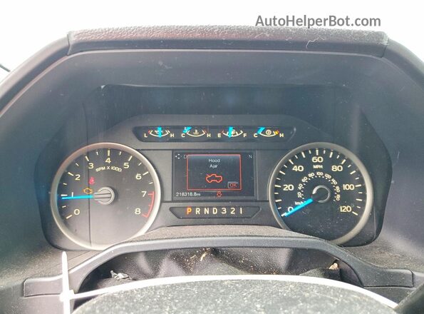 1FTEW1C8XGFA24115 2016 FORD F150 Blue Instrument cluster view