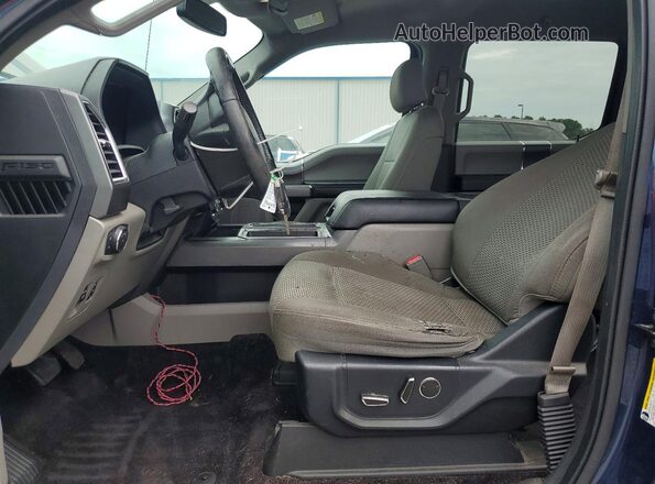 1FTEW1C8XGFA24115 2016 FORD F150 Blue Front interior view