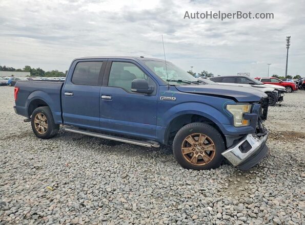 1FTEW1C8XGFA24115 2016 FORD F150 Blue Front right
