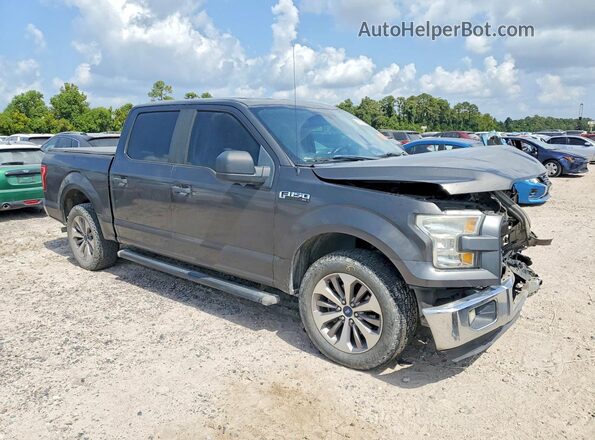 1FTEW1C8XGKF20927 2016 FORD F150 Gray Delantero derecho