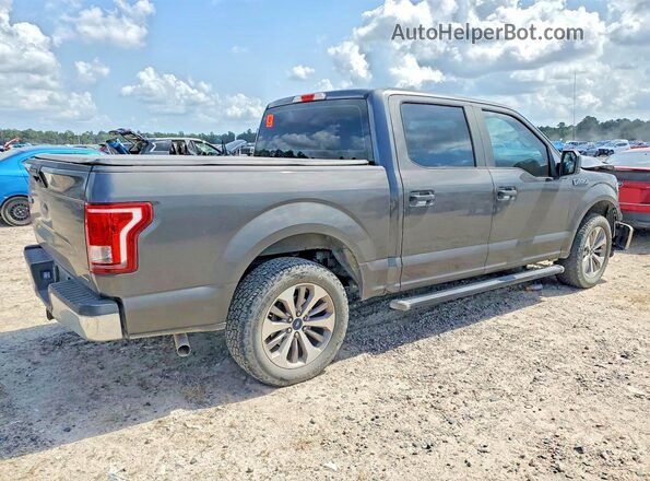 1FTEW1C8XGKF20927 2016 FORD F150 Gray Trasero derecho