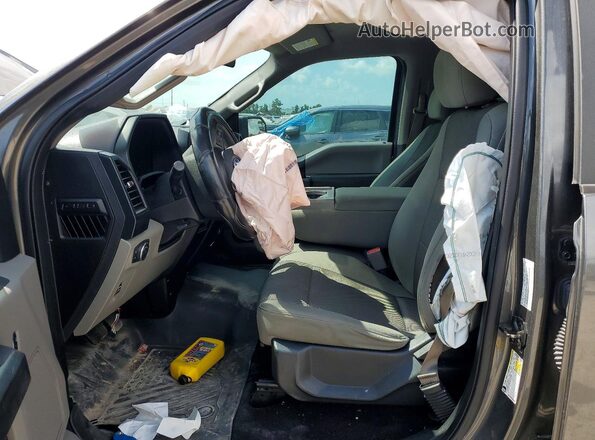 1FTEW1C8XGKF20927 2016 FORD F150 Gray Vista interior delantera