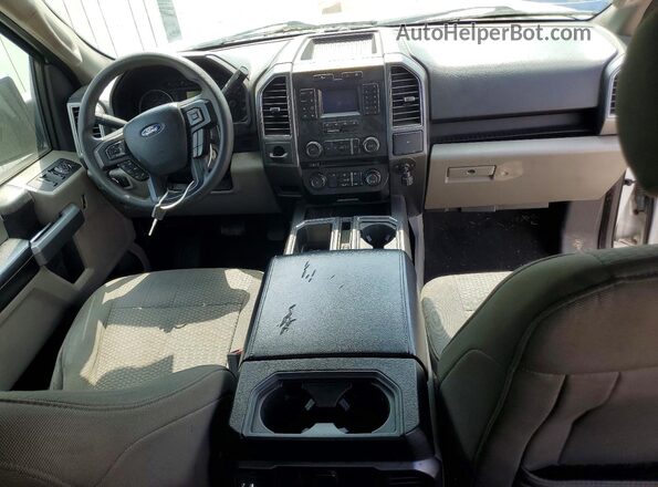 1FTEW1CB2JFD18630 2018 FORD F150 White Vista del salpicadero