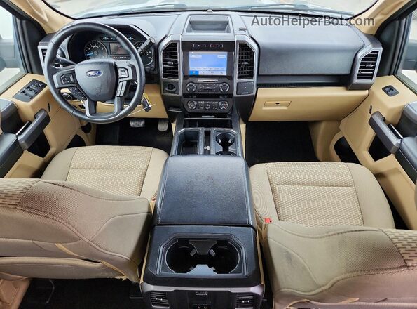 1FTEW1CB3KKE67198 2019 FORD F150 Gray Dashboard view