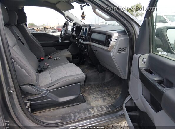 1FTEW1CB3MFB81167 2021 FORD F150 Gray Vista interior delantera