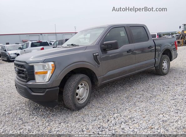 1FTEW1CB3MFB81167 2021 FORD F150 Gray Vista tres cuartos delantera izquierda