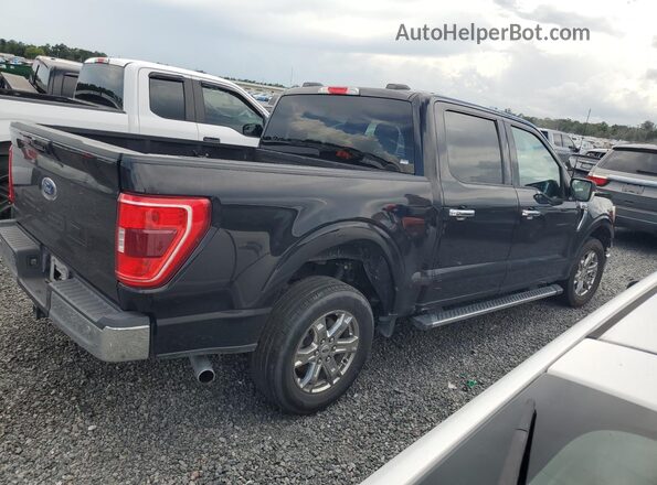 1FTEW1CB4MKE95613 2021 FORD F150 Black Front view