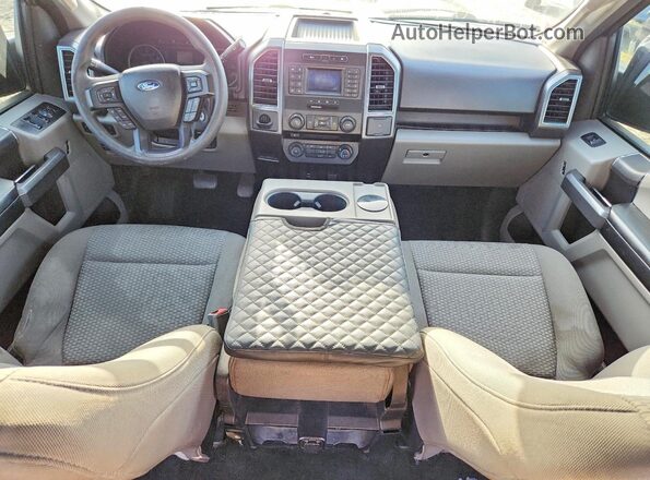 1FTEW1CB5JKC27696 2018 FORD F150 Gray Widok deski rozdzielczej