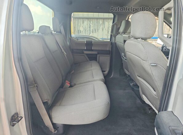 1FTEW1CB5JKE16445 2018 FORD F150 Silver Rear seats view