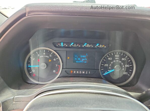 1FTEW1CB6KKC90128 2019 FORD F150 White Вид щитка приладів