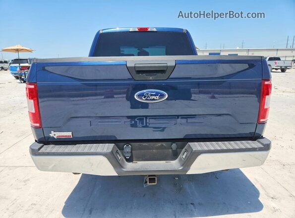 1FTEW1CB7JKD16184 2018 FORD F150 Blue უკანა ხედი