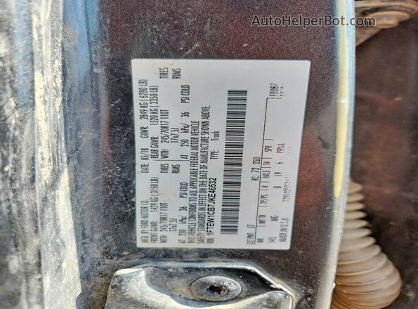 1FTEW1CB7JKE46532 2018 FORD F150 Gray Engine compartment view