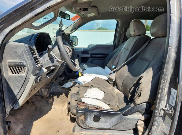 1FTEW1CB7JKE46532 2018 FORD F150 Gray Front interior view