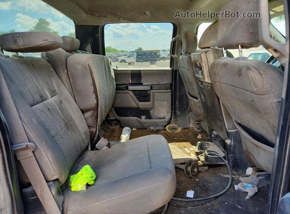 1FTEW1CB7JKE46532 2018 FORD F150 Gray Rear seats view