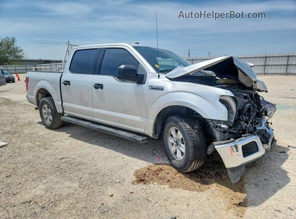 1FTEW1CB7JKF34643 2018 FORD F150 Серебряный Передняя правая четверть