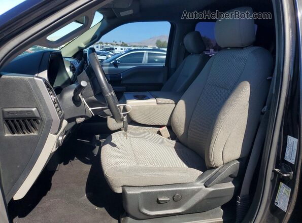 1FTEW1CB7KKD48571 2019 FORD F150 Черный Вид салона спереди