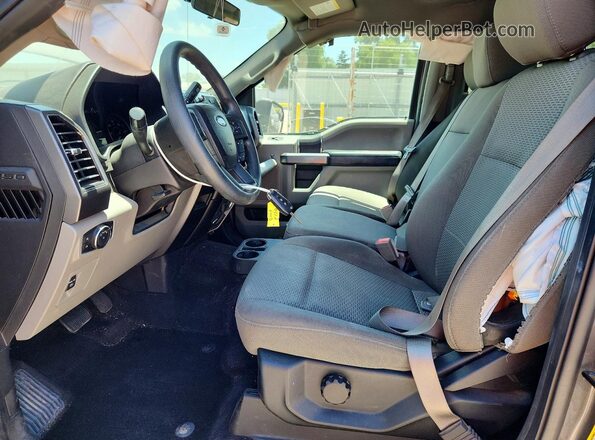 1FTEW1CB8JKC86922 2018 FORD F150 Серый Вид салона спереди