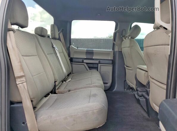1FTEW1CB8JKE77546 2018 FORD F150 Gray Вид задніх сидінь