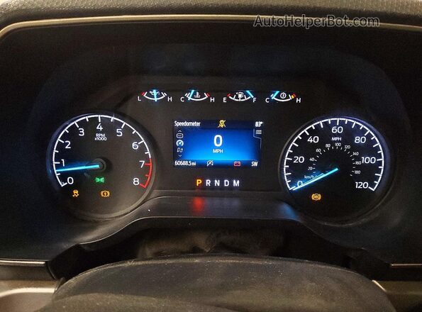 1FTEW1CB8NKF26430 2022 FORD F150 White Widok zestawu wskaźników