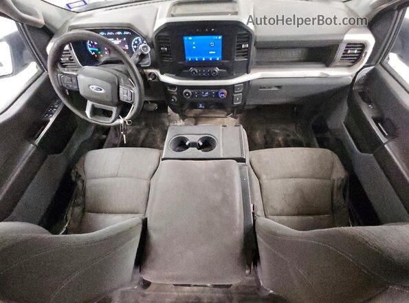 1FTEW1CB8NKF26430 2022 FORD F150 White Widok deski rozdzielczej