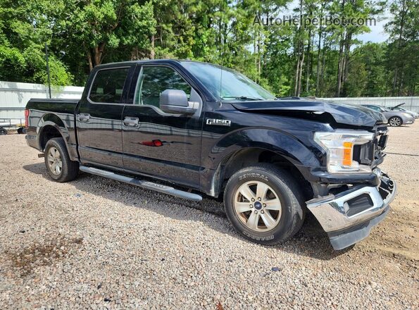 1FTEW1CB9JKD82736 2018 FORD F150 Black წინა მარჯვენა