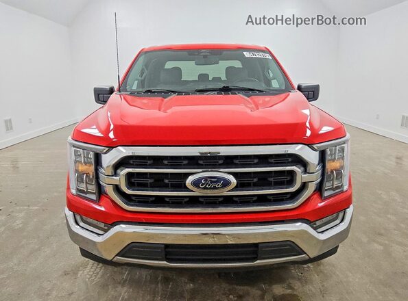 1FTEW1CBXMKE66536 2021 FORD F150 Красный Вид спереди