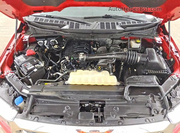 1FTEW1CBXMKE66536 2021 FORD F150 Красный Вид задней части салона