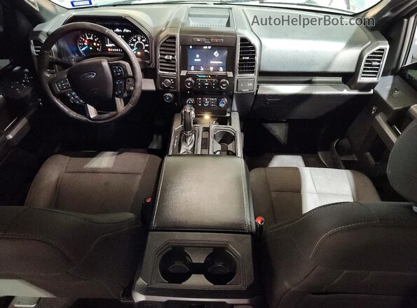 1FTEW1CF0GKF44443 2016 FORD F150 Gray Առջևի վահանակի տեսք