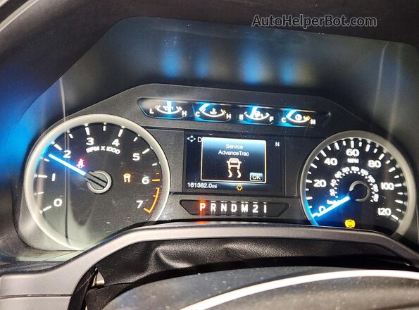 1FTEW1CF0GKF44443 2016 FORD F150 Gray Սարքավորումների վահանակի տեսք