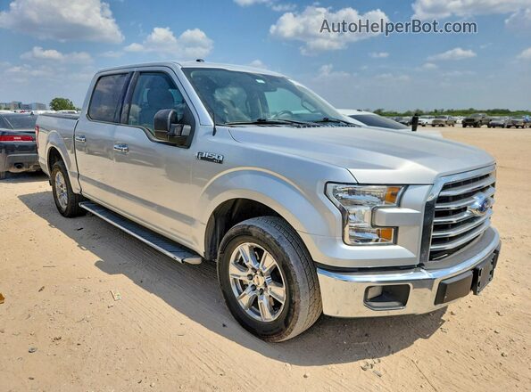 1FTEW1CF0HFB09562 2017 FORD F150 Silver წინა მარჯვენა