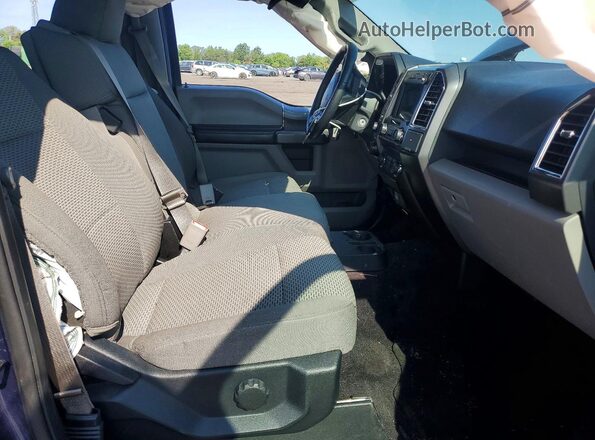 1FTEW1CF1GFD35849 2016 FORD F150 Синий Вид салона спереди