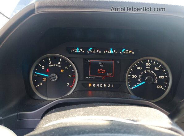 1FTEW1CF1GFD35849 2016 FORD F150 Синий Вид щитка приборов
