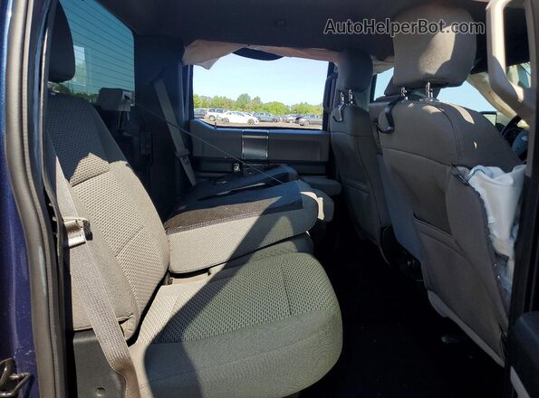 1FTEW1CF1GFD35849 2016 FORD F150 Синий Вид задних сидений