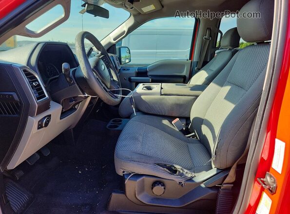 1FTEW1CF1GKE05437 2016 FORD F150 Red Vista interior delantera