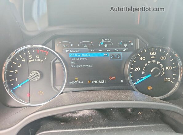 1FTEW1CF1HKC97371 2017 FORD F150 Gray Սարքավորումների վահանակի տեսք