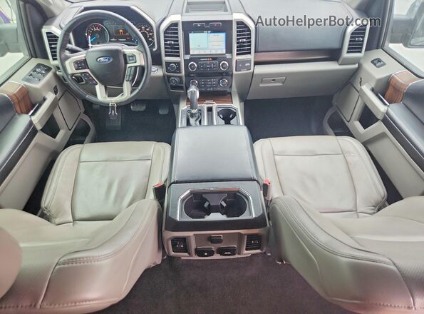 1FTEW1CF1HKC97371 2017 FORD F150 Gray Առջևի վահանակի տեսք