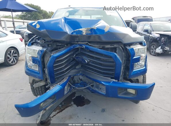 1FTEW1CF1HKE48581 2017 FORD F150 Blue Вид спереду
