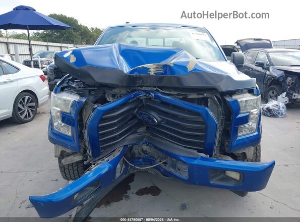 1FTEW1CF1HKE48581 2017 FORD F150 Blue Вид щитка приладів