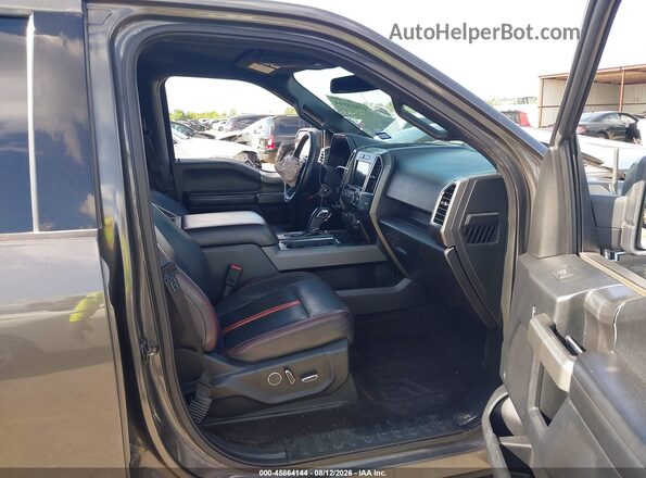 1FTEW1CF2HKC03983 2017 FORD F150 Gray წინა სალონის ხედი