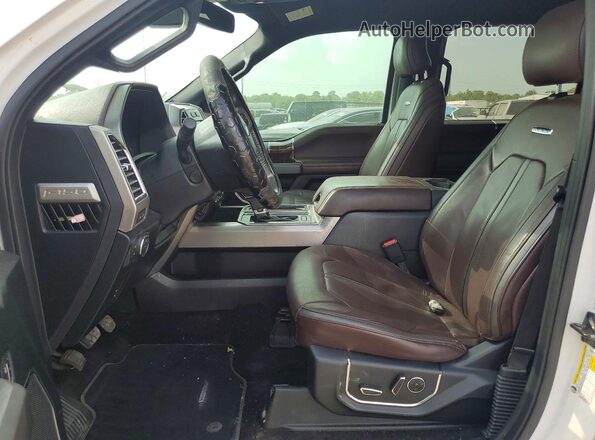 1FTEW1CF3GFA36976 2016 FORD F150 White Вид салону спереду