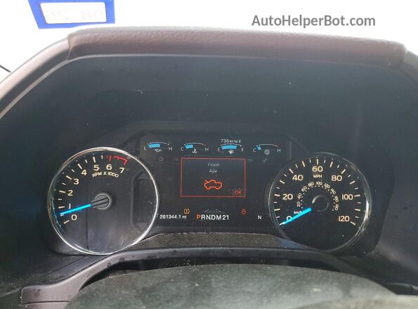 1FTEW1CF3GFA36976 2016 FORD F150 White Вид щитка приладів