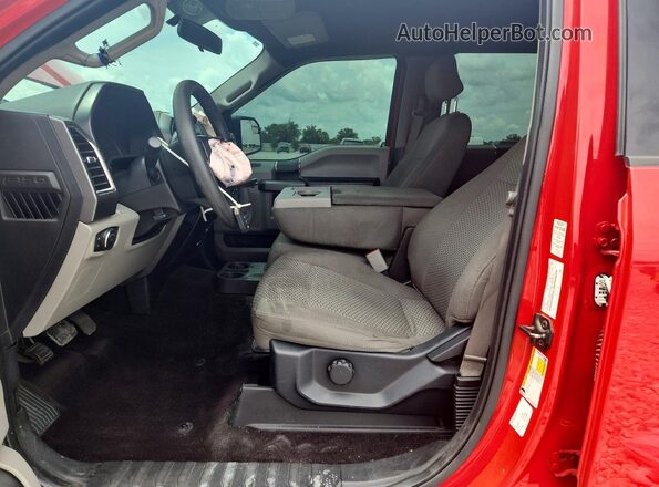 1FTEW1CF3GFC59938 2016 FORD F150 Red Vista interior delantera