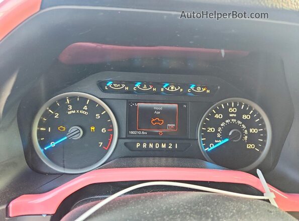 1FTEW1CF3GKD09292 2016 FORD F150 Silver Vista del cuadro de instrumentos