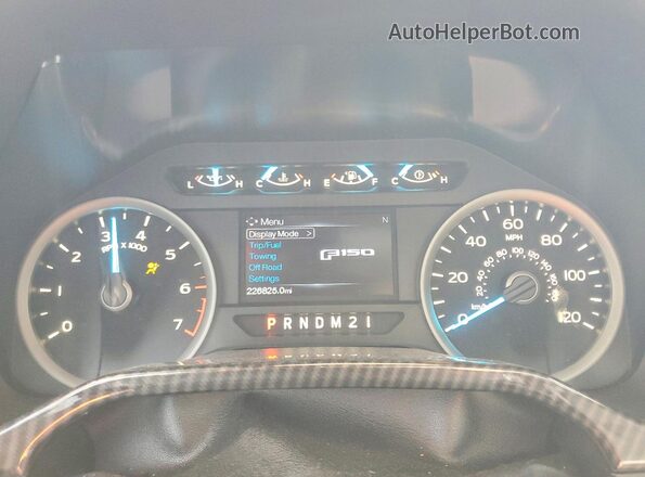 1FTEW1CF3GKE46054 2016 FORD F150 White Instrument cluster view