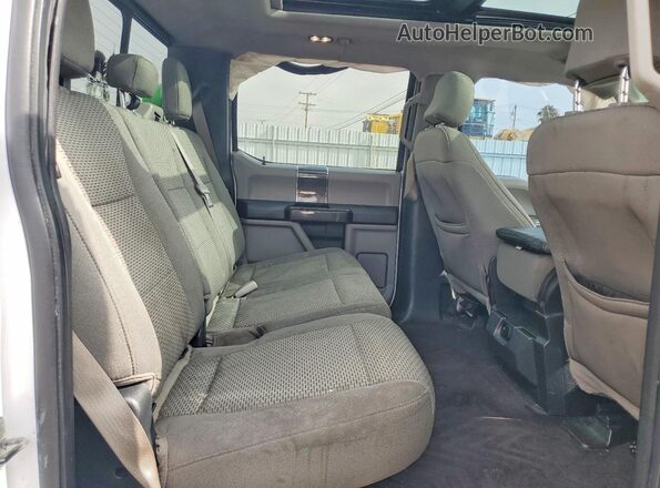 1FTEW1CF3GKE46054 2016 FORD F150 White Rear seats view