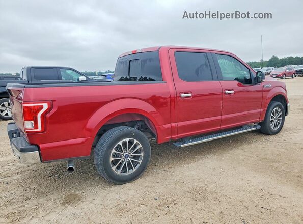1FTEW1CF3HKC96397 2017 FORD F150 Красный Задняя правая четверть